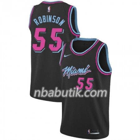 NBA Mænd Trøje Miami Heat Duncan Robinson 55 2018-19 Nike City Edition Sort Swingman